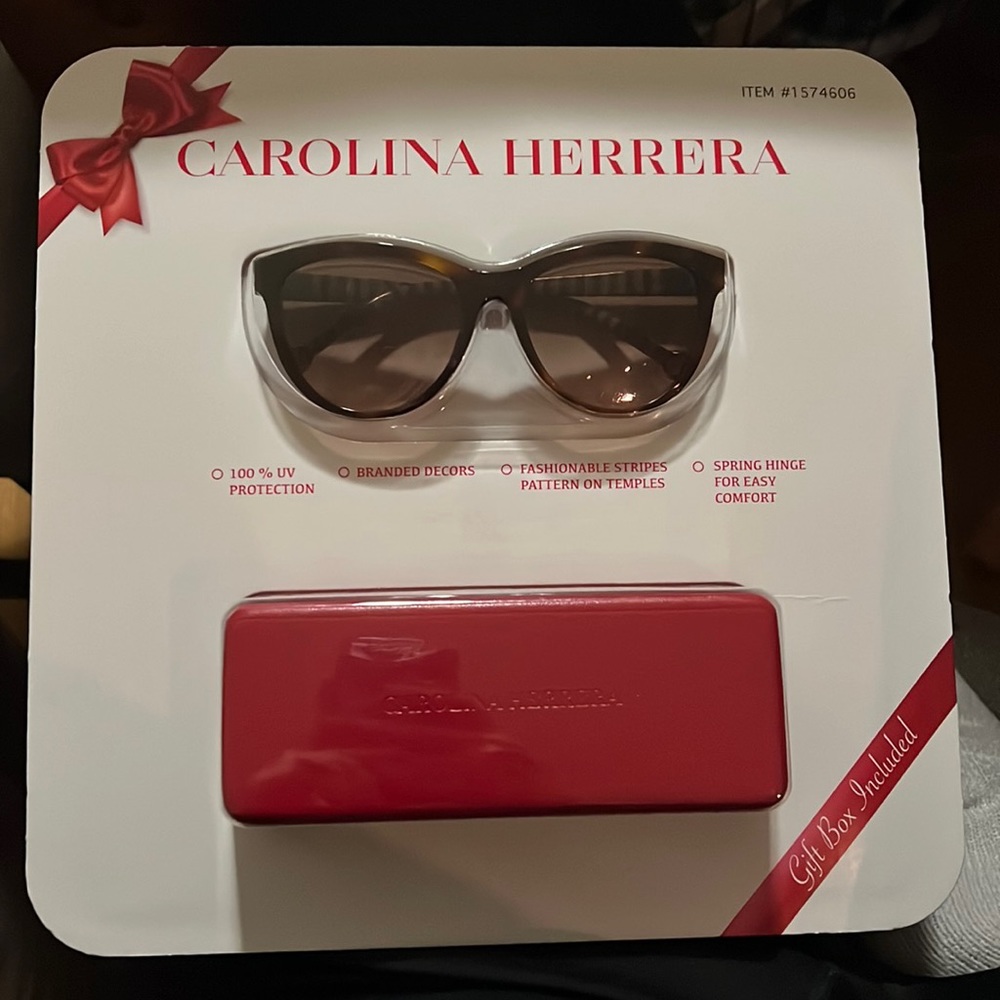 Carolina Herrera Sunglasses with Case #1574606 . 100% UV Protection.